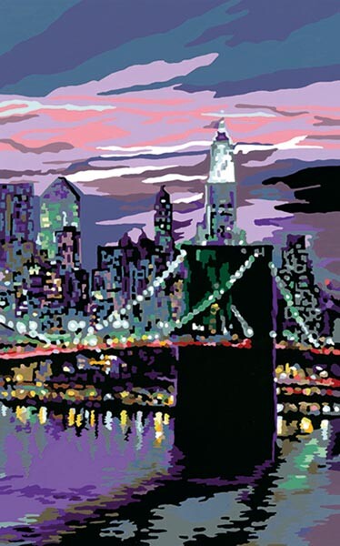 skyline von new york  malen nach zahlen amerika 4499
