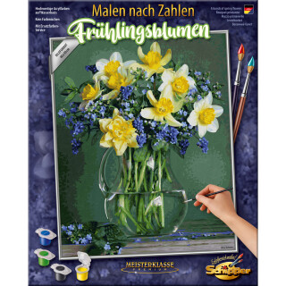 Frühlingsblumen - Malen nach Zahlen Schipper 40x50 cm Meisterklasse