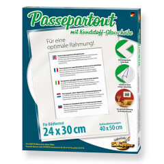 Passepartout Rahmen 24x30cm - Bilderrahmen für Schipper Malen nach Zahlen Bilder