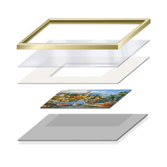 Passepartout Rahmen 24x30cm - Bilderrahmen für Schipper Malen nach Zahlen Bilder