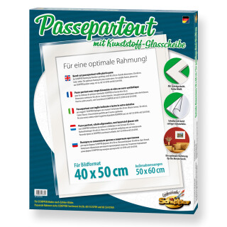 Passepartout Rahmen 40x50cm - Bilderrahmen fr Schipper Malen nach Zahlen Bilder