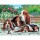 Malen nach Zahlen Senior Tierbild Bassethunde, 39,5x32x2cm Vorlage Hundefamilie