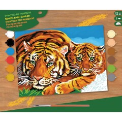 Tierisches Malen nach Zahlen Senior - Tiger, 39,5x32x2cm...