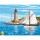 Hübsches Sommer Malen nach Zahlen Senior - Seehafen, 39,5x32x2cm Malvorlage Boot