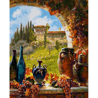 Wein aus der Toskana - Schipper Malen nach Zahlen Erwachsene 40x50cm