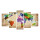 Colorful World - Schipper Malen nach Zahlen für Erwachsene Polyptychon