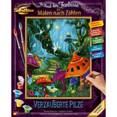 Verzauberte Pilze - Malen nach Zahlen Schipper Meisterklasse Klassiker 24x30 cm