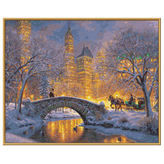 Stille Nacht im Central Park - Schipper Malen nach Zahlen Meisterklasse Premium 40x50cm