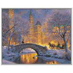 Stille Nacht im Central Park - Schipper Malen nach Zahlen Meisterklasse Premium 40x50cm