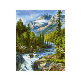 Rocky Mountains - Schipper Malen nach Zahlen Meisterklasse Premium 40x50cm