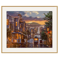 Abendstimmung in San Francisco - Schipper Malen nach Zahlen Meisterklasse Premium 40x50cm