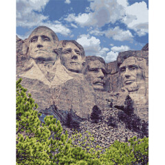 Mount Rushmore - Schipper Malen nach Zahlen Meisterklasse Premium 40x50cm