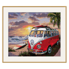 Volkswagen T1 - Schipper Malen nach Zahlen Meisterklasse Premium 40x50cm