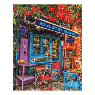 Buntes Café - Schipper Malen nach Zahlen Meisterklasse Premium 40x50cm