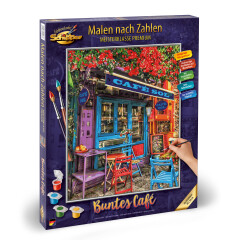 Buntes Café - Schipper Malen nach Zahlen Meisterklasse Premium 40x50cm