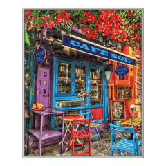 Buntes Café - Schipper Malen nach Zahlen Meisterklasse Premium 40x50cm