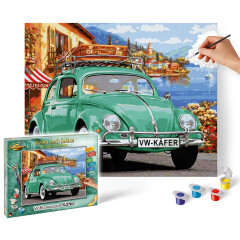 Volkswagen Käfer - Schipper Malen nach Zahlen Meisterklasse Premium 40x50cm