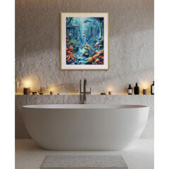 Unterwasserwelt - Schipper Malen nach Zahlen Meisterklasse Premium 40x50cm