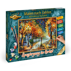Spaziergang im Herbst - Schipper Malen nach Zahlen Meisterklasse Premium 24x30cm