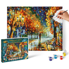 Spaziergang im Herbst - Schipper Malen nach Zahlen Meisterklasse Premium 24x30cm