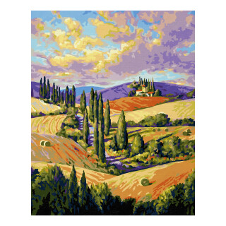 Zypressenallee - Schipper Malen nach Zahlen Meisterklasse Premium 24x30cm