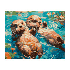 Otterpärchen - Schipper Malen nach Zahlen...
