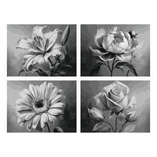 Blumenvielfalt - Schipper Malen nach Zahlen 18x24cm (Quattro)
