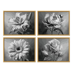 Blumenvielfalt - Schipper Malen nach Zahlen 18x24cm (Quattro)