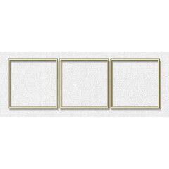 Alurahmen Gold Schipper Malen nach Zahlen Bilderrahmen 40 x 120 cm Triptychon