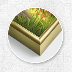 Alurahmen Gold Schipper Malen nach Zahlen Bilderrahmen 40 x 120 cm Triptychon