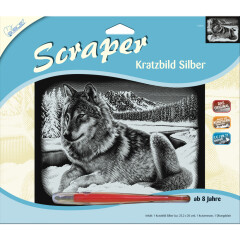 Wolf Kratzbild Scraper silber